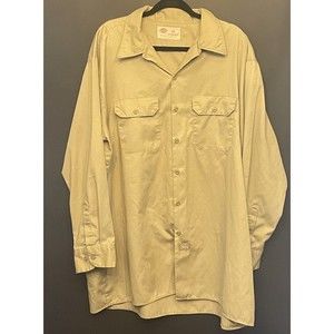 Vintage Dickie’s Men’s Work Shirt Long Sleeve 2XL A86